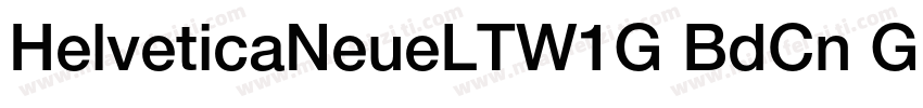 HelveticaNeueLTW1G BdCn GBpc EUC H字体转换